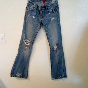 Vintage Abercrombie & Fitch distress jeans size 0